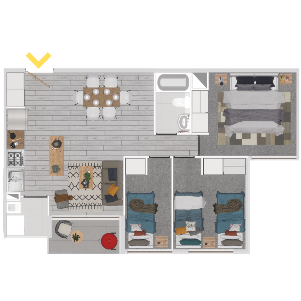 Plano del modelo M1 (T3)